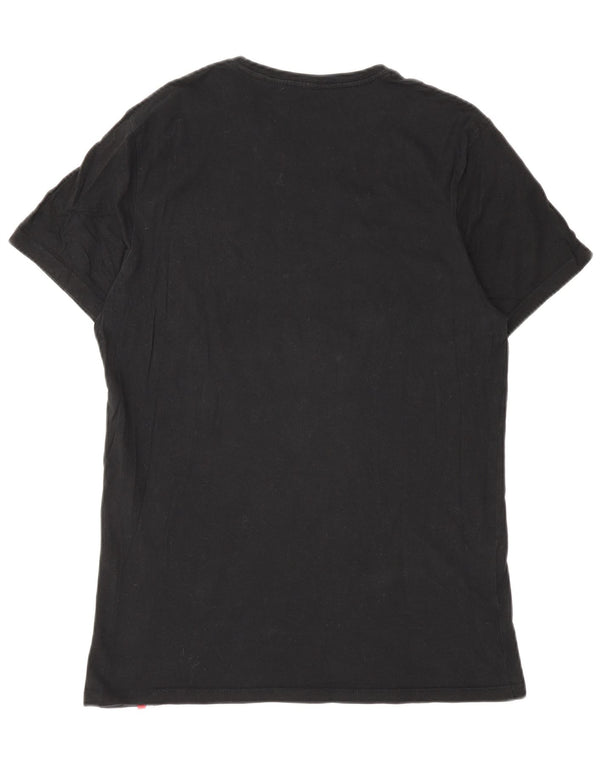 Levi's Womens T-Shirt Top UK 12 Medium Black
