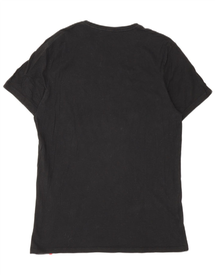 Levi's Womens T-Shirt Top UK 12 Medium Black