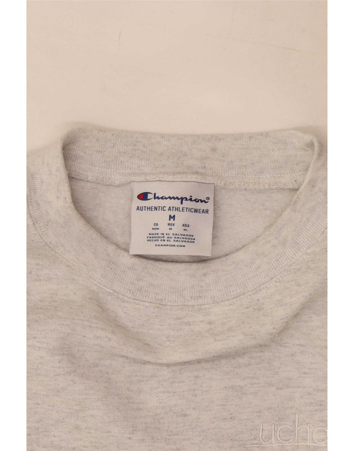 Champion Mens Sweatshirt Jumper Medium Grey Cotton