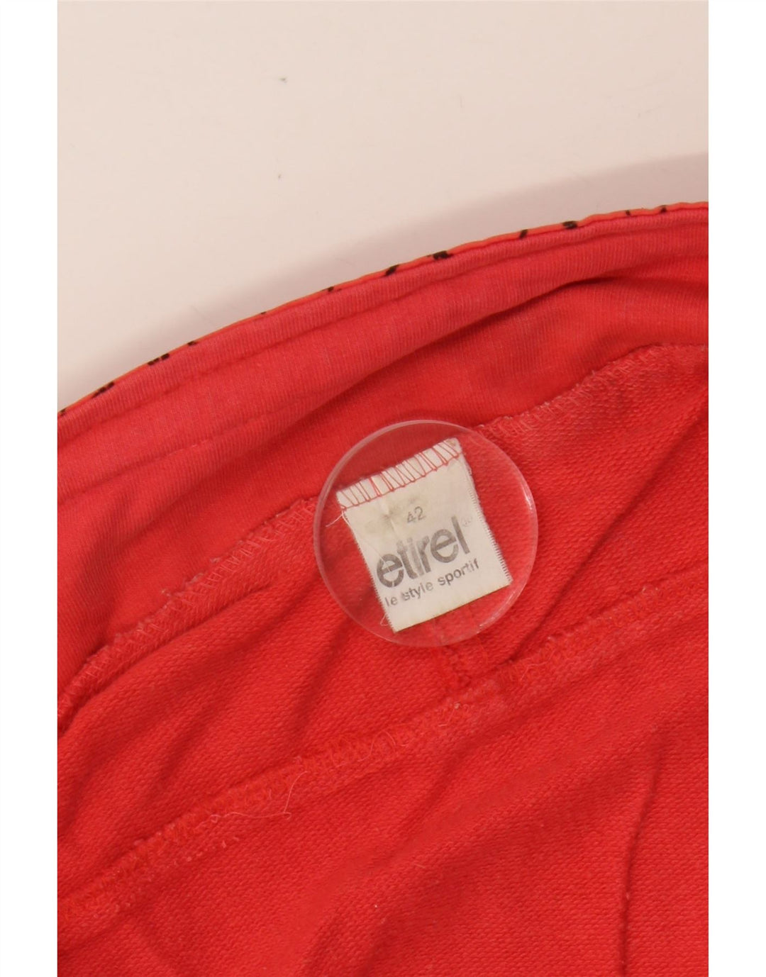 ETIREL Womens Oversized Tracksuit Top Jacket IT 42 Medium Red Colourblock