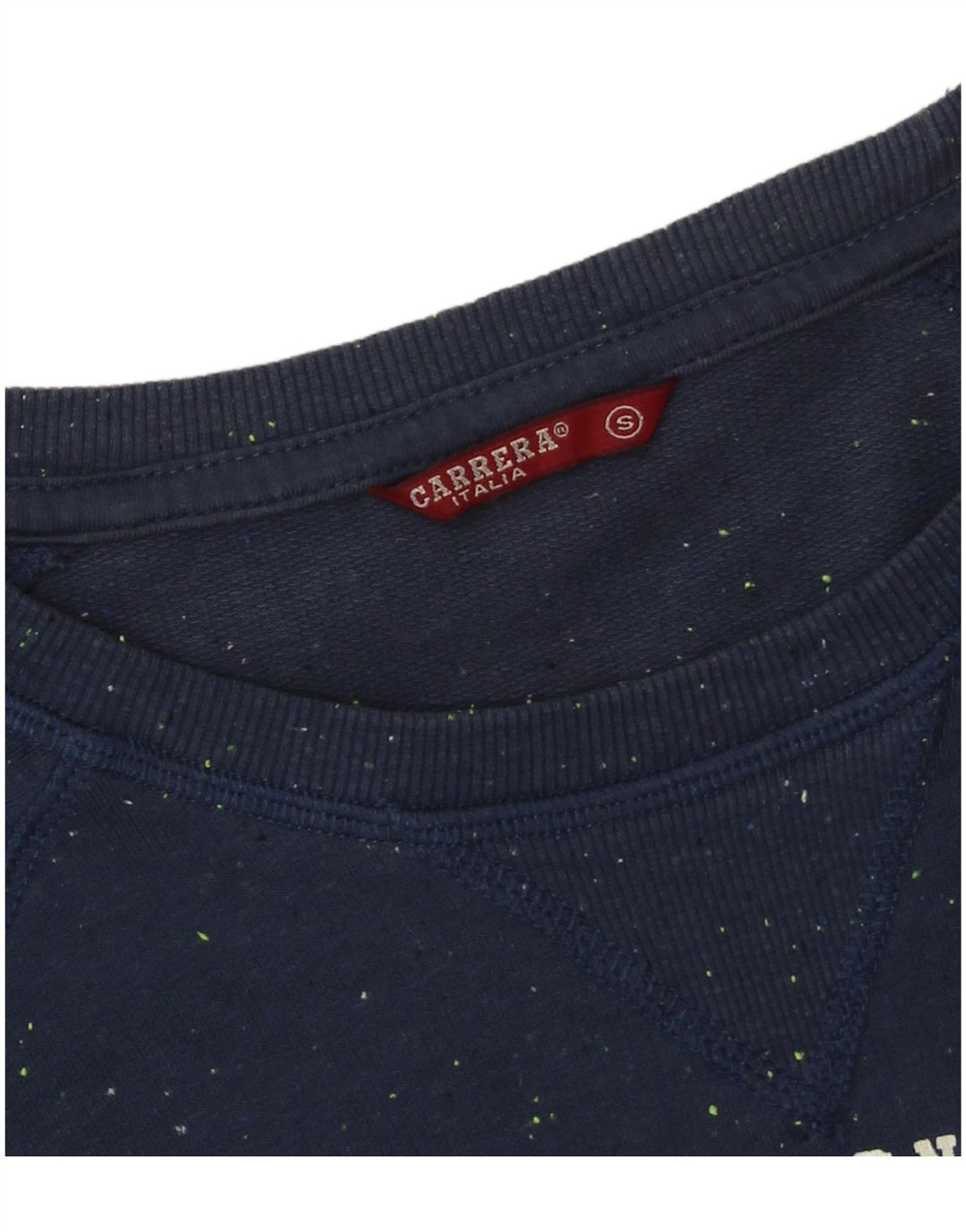 Carrera Mens Abstract Pattern Graphic Top Long Sleeve Small Navy Blue