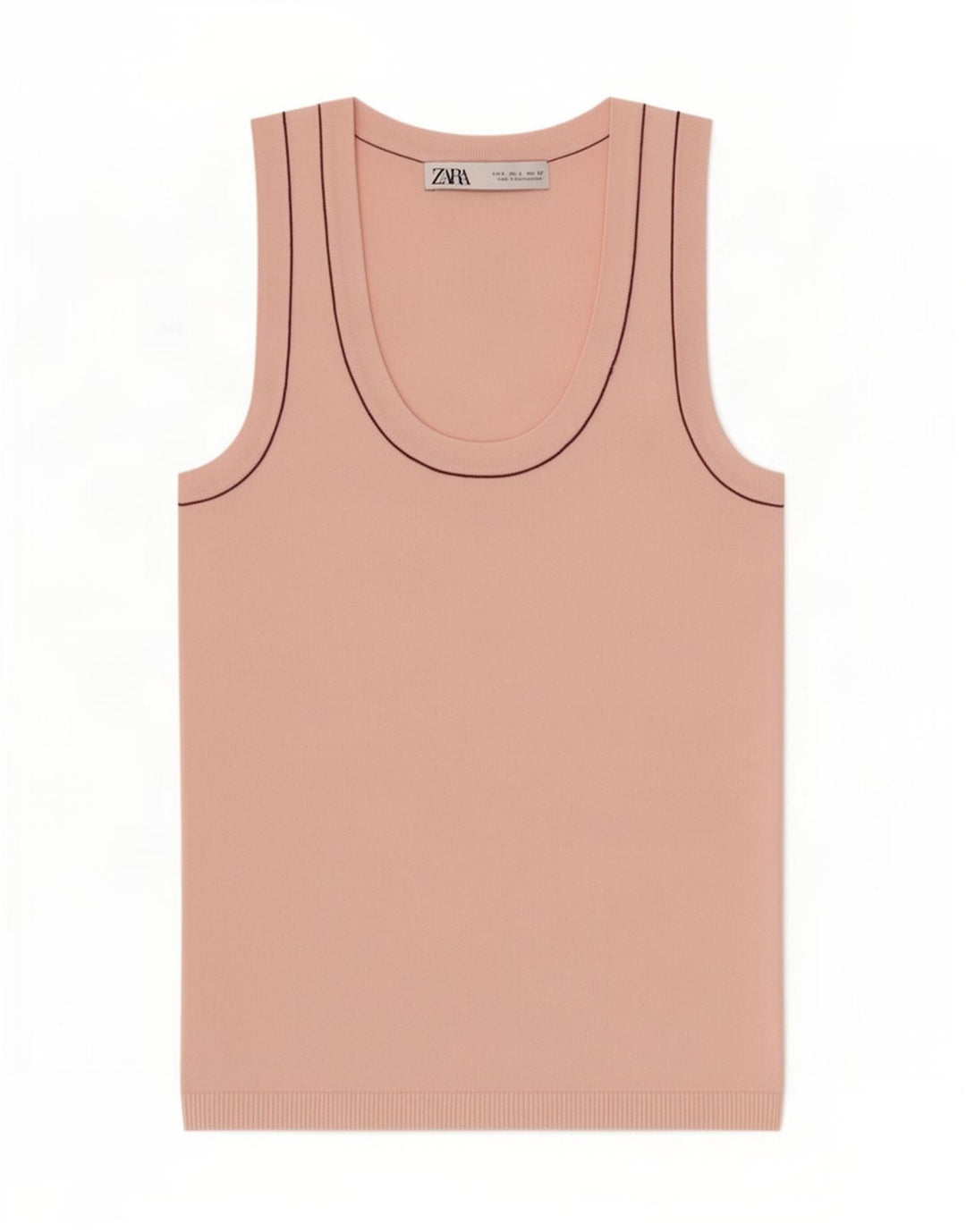 Zara Womens Vest Top UK 8 Small Pink Viscose