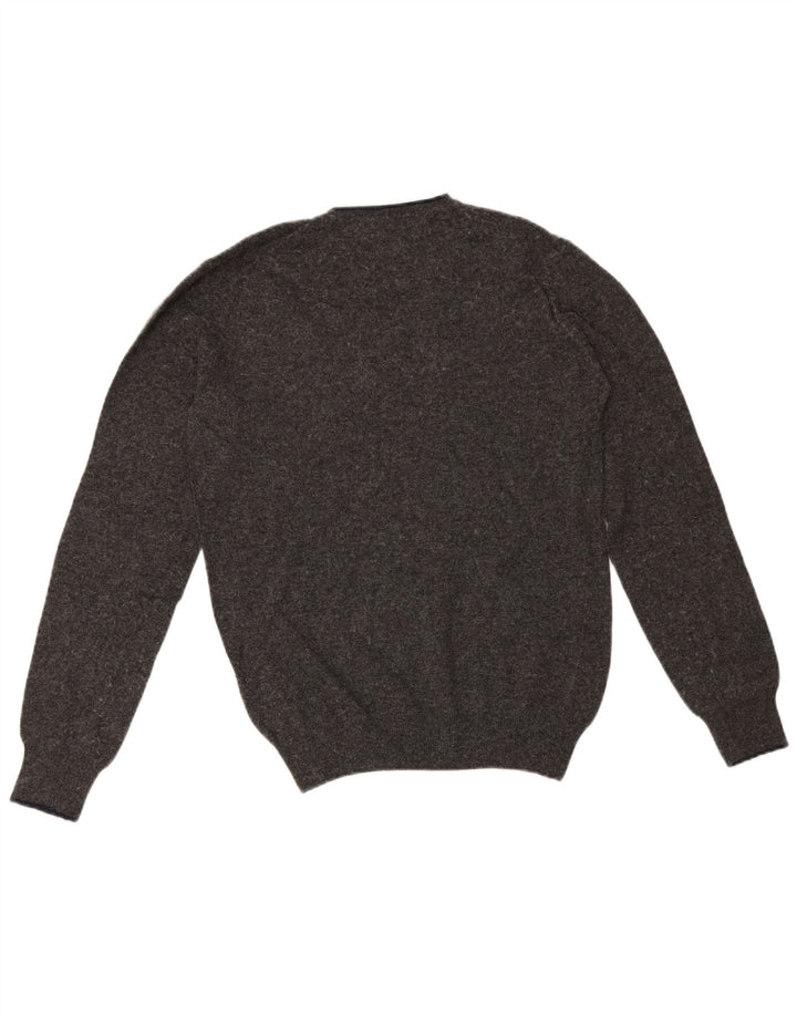 Slam Mens V-Neck Jumper Sweater Medium Grey Polyamide