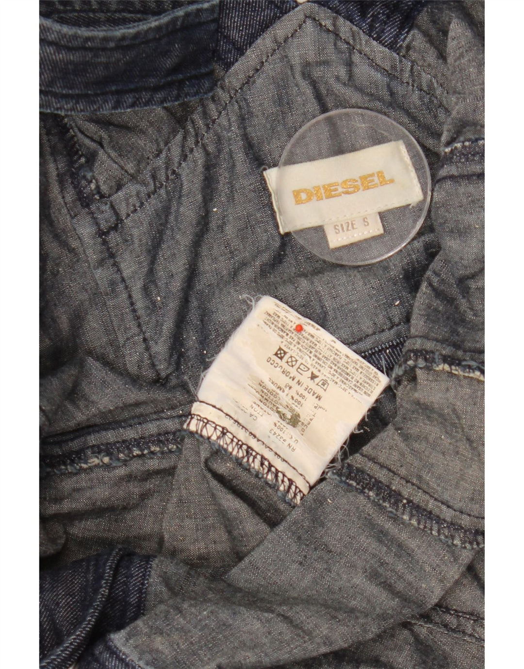 Diesel Womens Playsuit UK 8 Small  Grey Cotton