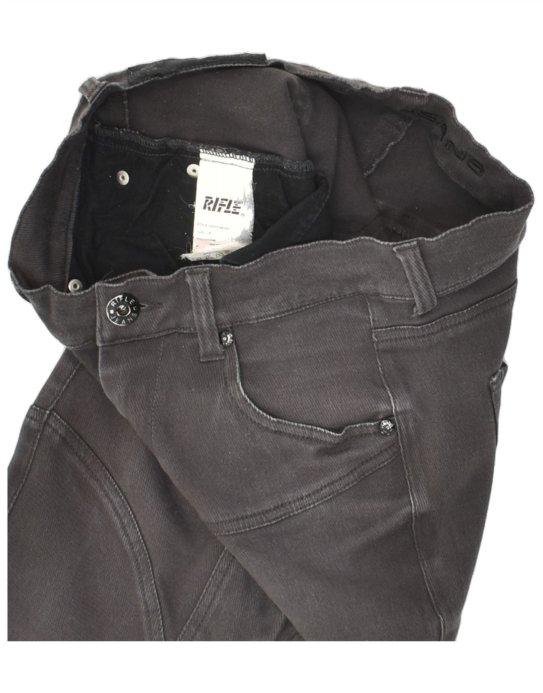RIFLE Womens Slim Jeans W28 L29 Grey Cotton | Vintage Rifle | Thrift | Second-Hand Rifle | Used Clothing | Messina Hembry 
