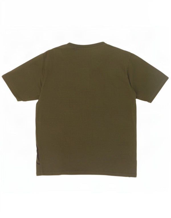 AUSTRALIAN L'ALPINA Mens Graphic T-Shirt Top Large Khaki Cotton