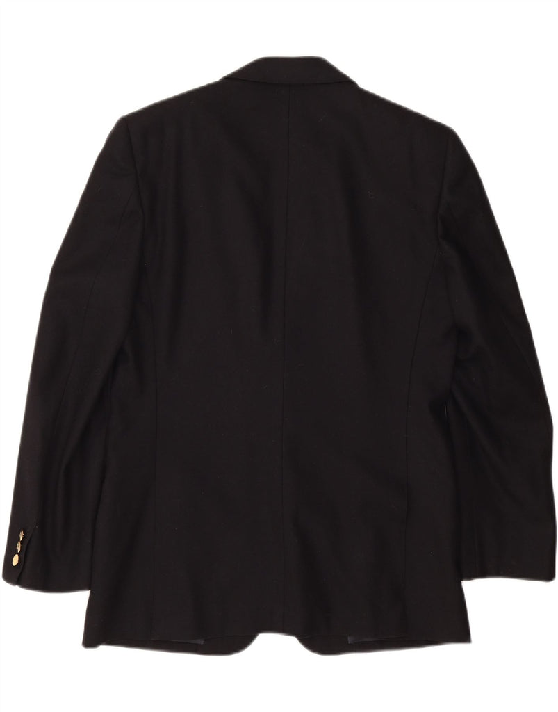 BURBERRYS Mens 2 Button Blazer Jacket IT 48 Medium Navy Blue Wool Vintage Burberrys and Second-Hand Burberrys from Messina Hembry 