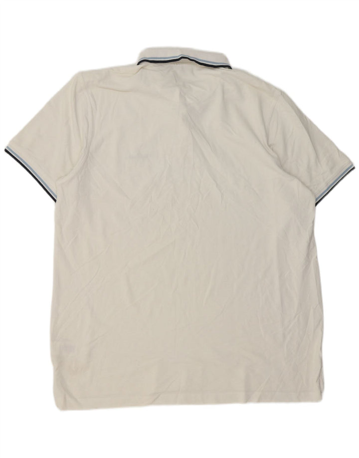 Pierre Cardin Mens Polo Shirt 3XL White Cotton