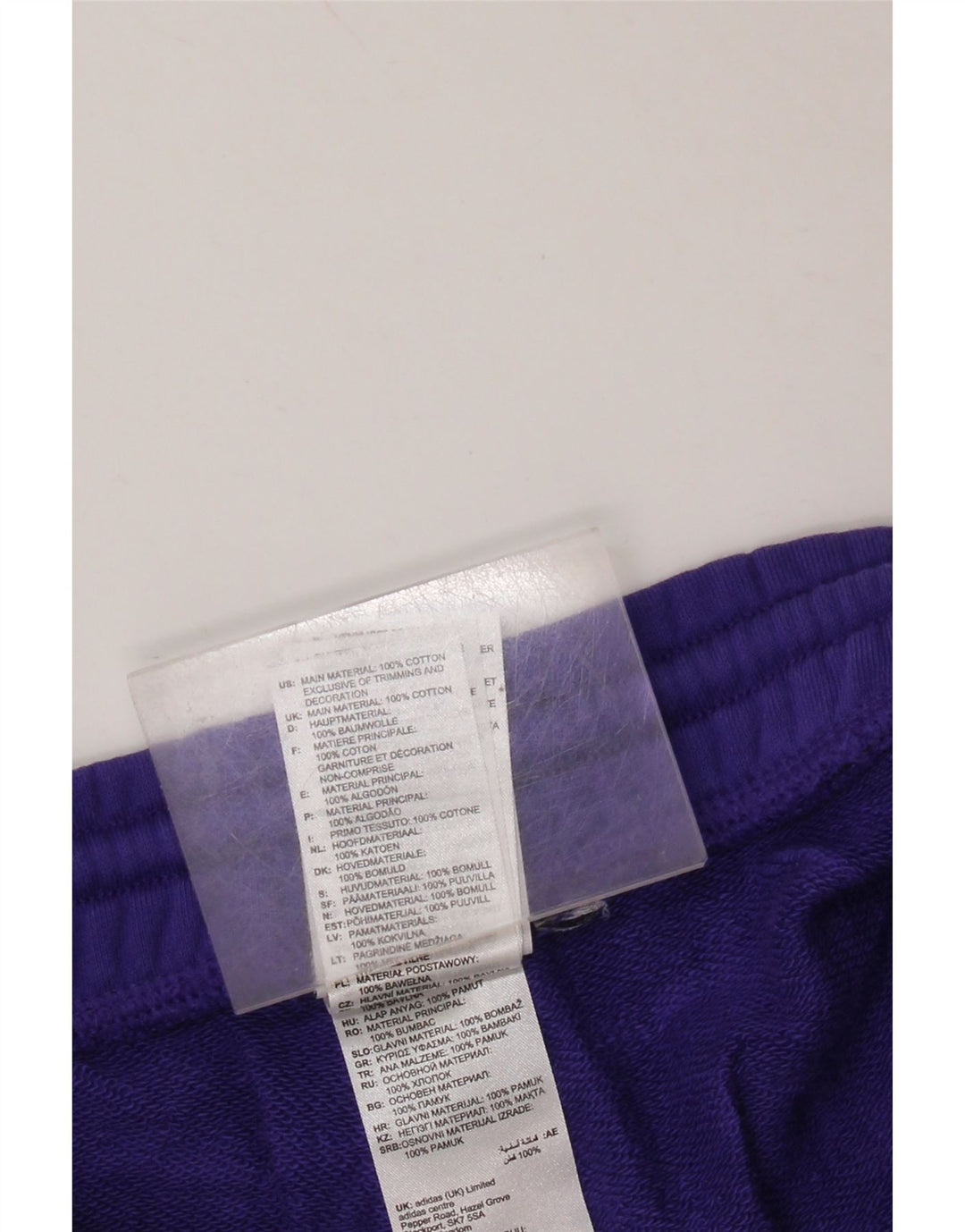 ADIDAS Mens Sport Shorts Large  Purple Cotton