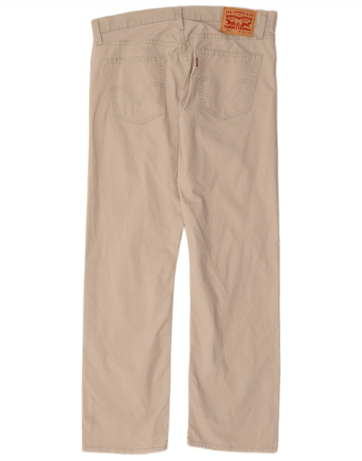 Levi's Mens 514 Straight Casual Trousers W34 L32 White Cotton