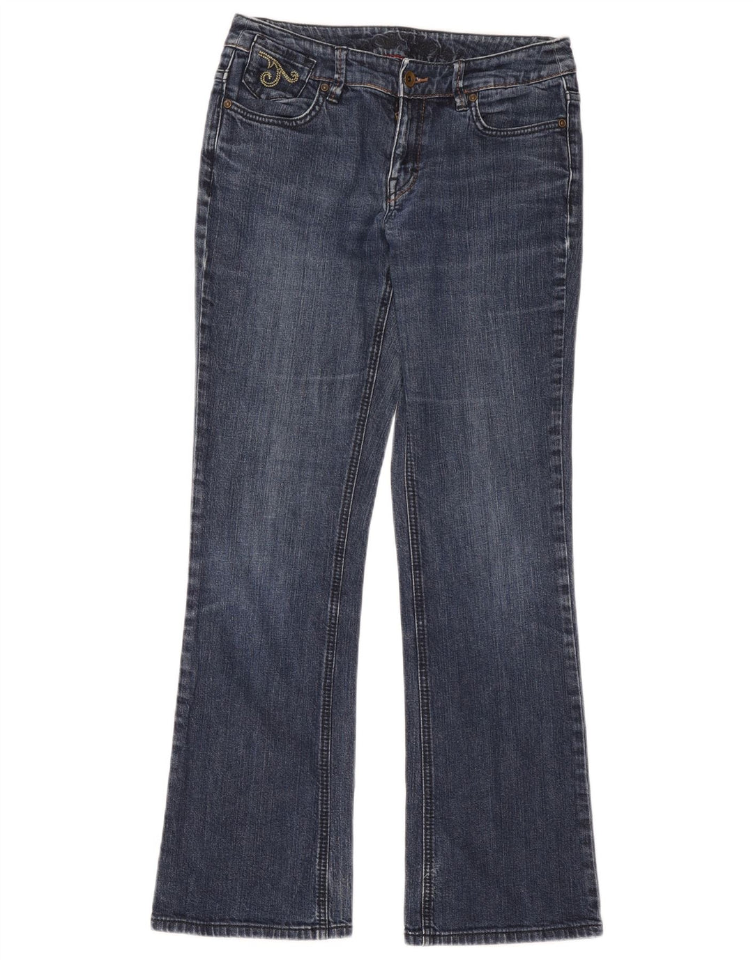 Esprit Womens Bootcut Jeans W32 L30 Blue Cotton