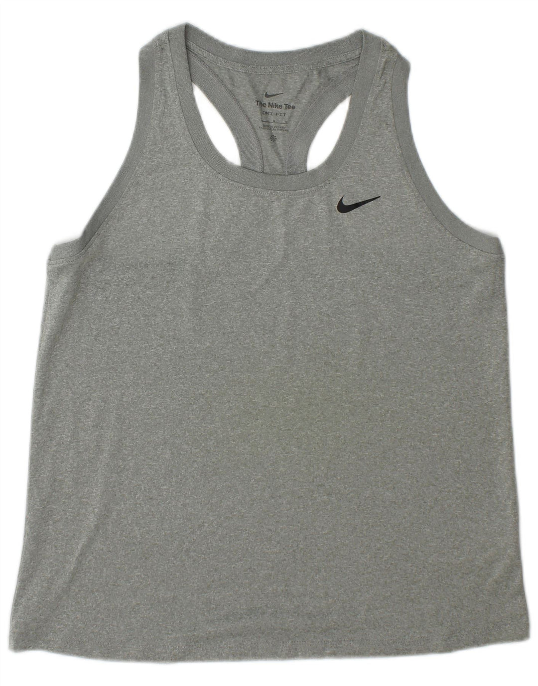 Nike Mens Dri Fit Vest Top Large Grey Polyester