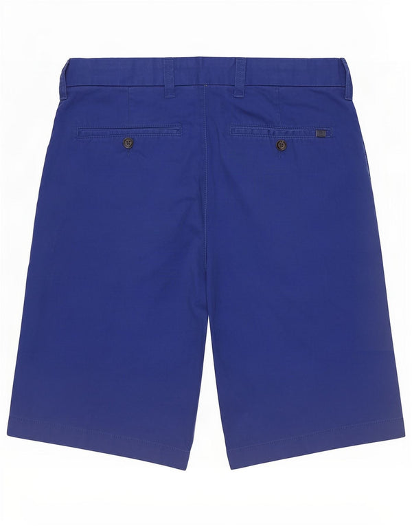 Marks & Spencer Mens Chino Shorts Medium W30 Blue Cotton