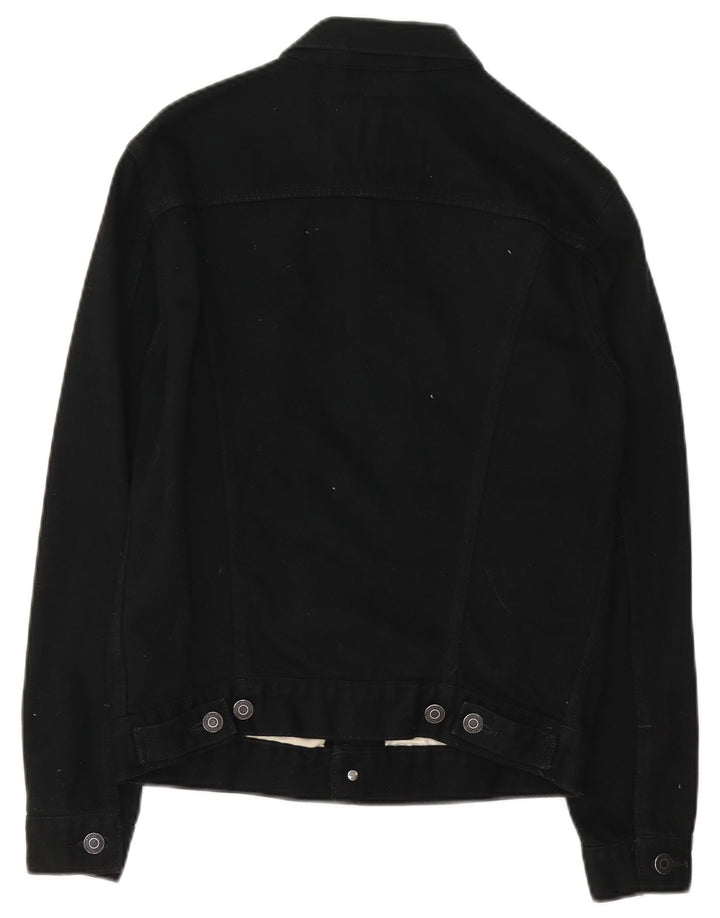 Levi's Mens Denim Jacket UK 36 Small Black Cotton
