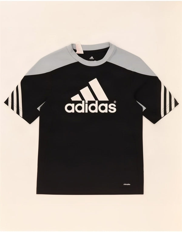 Fila Boys Climalite Graphic T-Shirt Top 11-12 Years Large Black Colourblock
