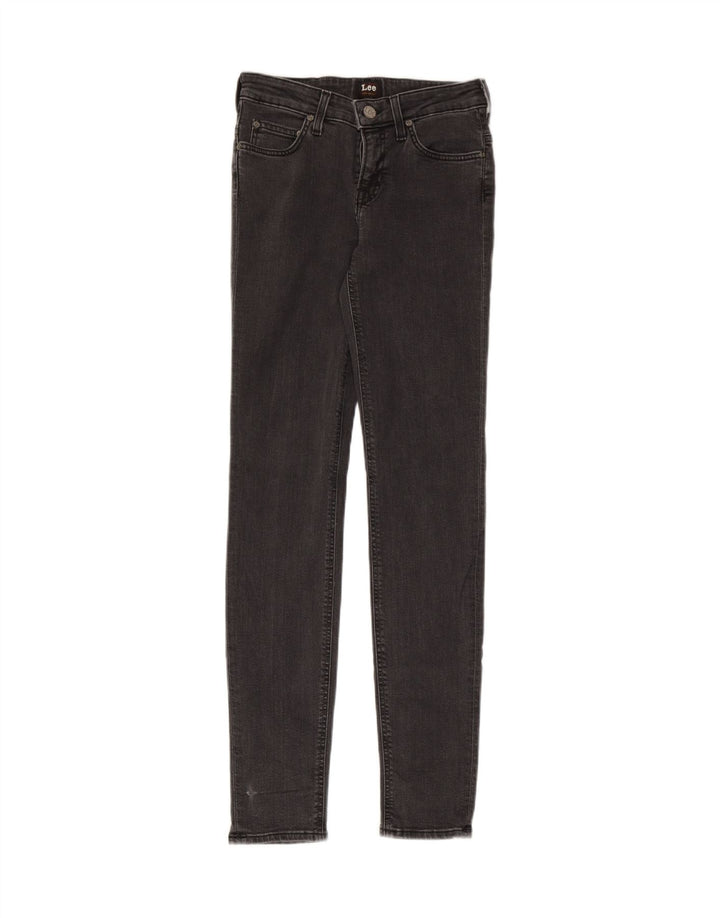 Lee Womens Skinny Jeans W26 L33 Grey Cotton