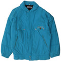 MISTRAL Mens Graphic Loose Fit Padded Jacket UK 40 Large Blue Polyamide