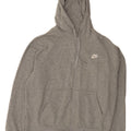 Nike Mens Zip Hoodie Sweater Medium Grey Flecked Cotton