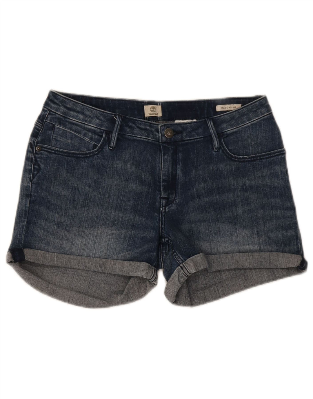 Timberland Womens Denim Shorts W29 Medium Navy Blue Cotton