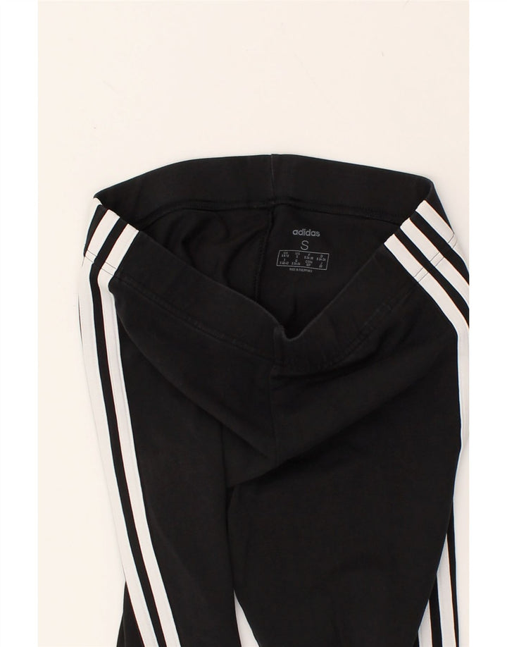 ADIDAS Womens Leggings UK 8 Small Black | Vintage Adidas | Thrift | Second-Hand Adidas | Used Clothing | Messina Hembry 