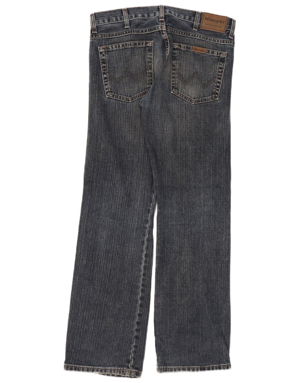 Wrangler Mens Bootcut Jeans W30 L32 Blue Cotton