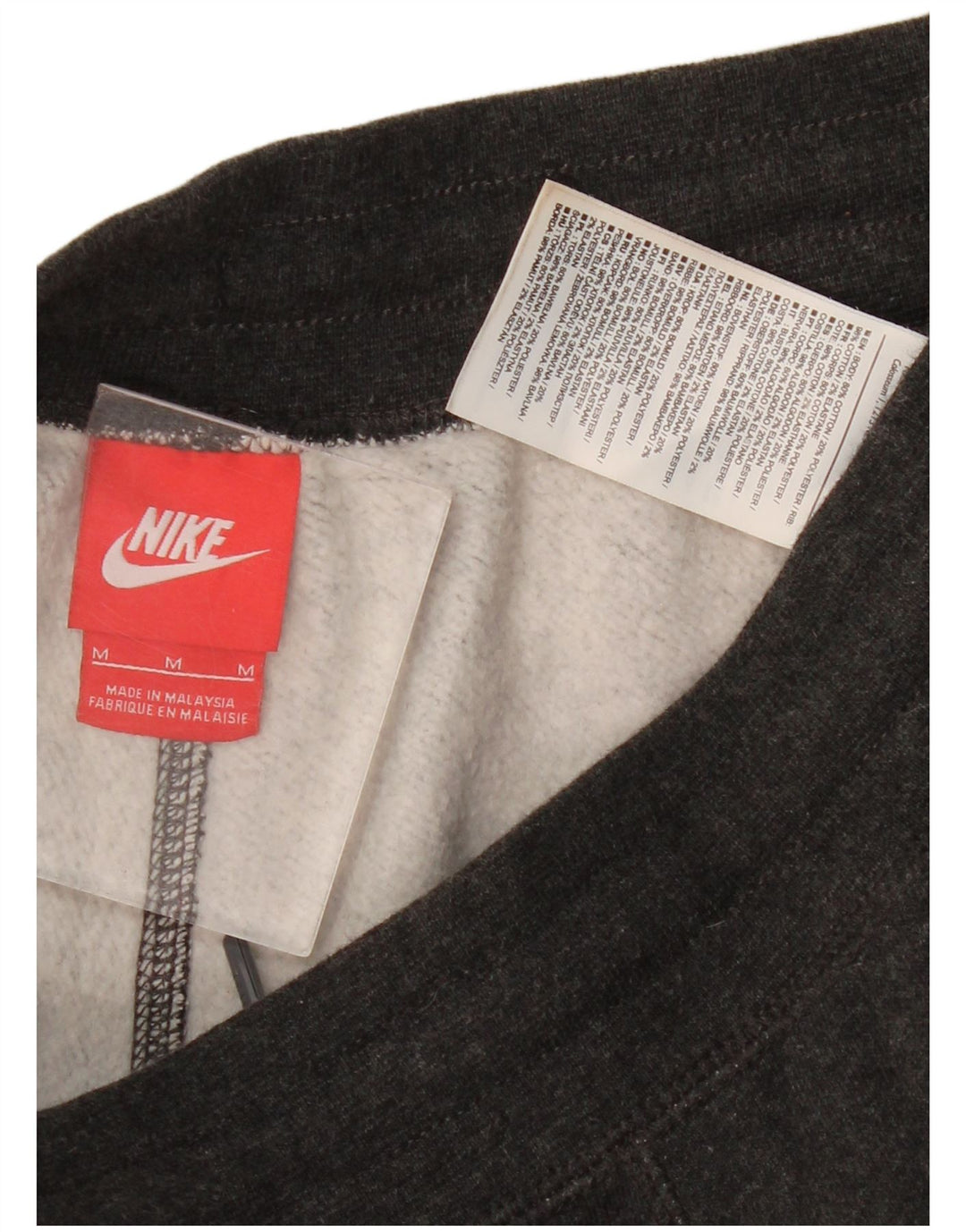 Nike Mens Graphic Tracksuit Trousers Joggers Medium  Grey Cotton