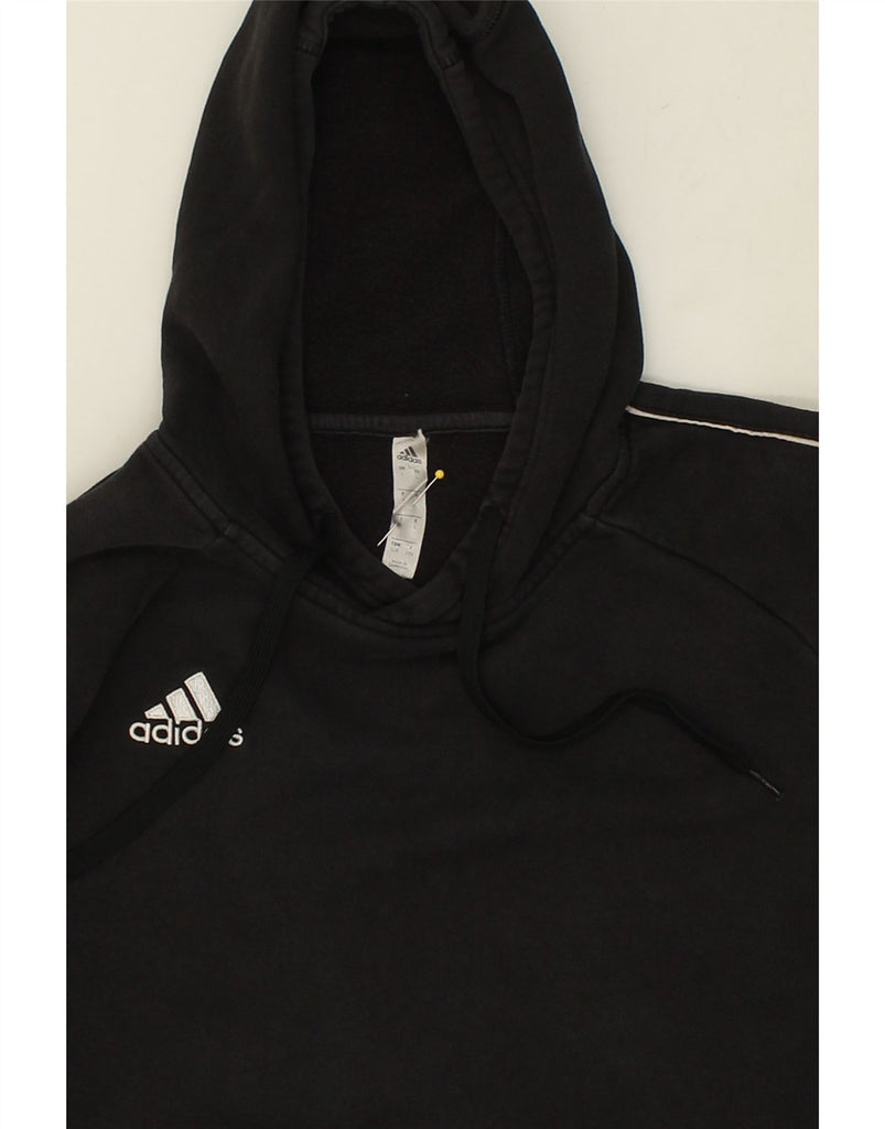 ADIDAS Mens Hoodie Jumper Large Black Cotton | Vintage Adidas | Thrift | Second-Hand Adidas | Used Clothing | Messina Hembry 