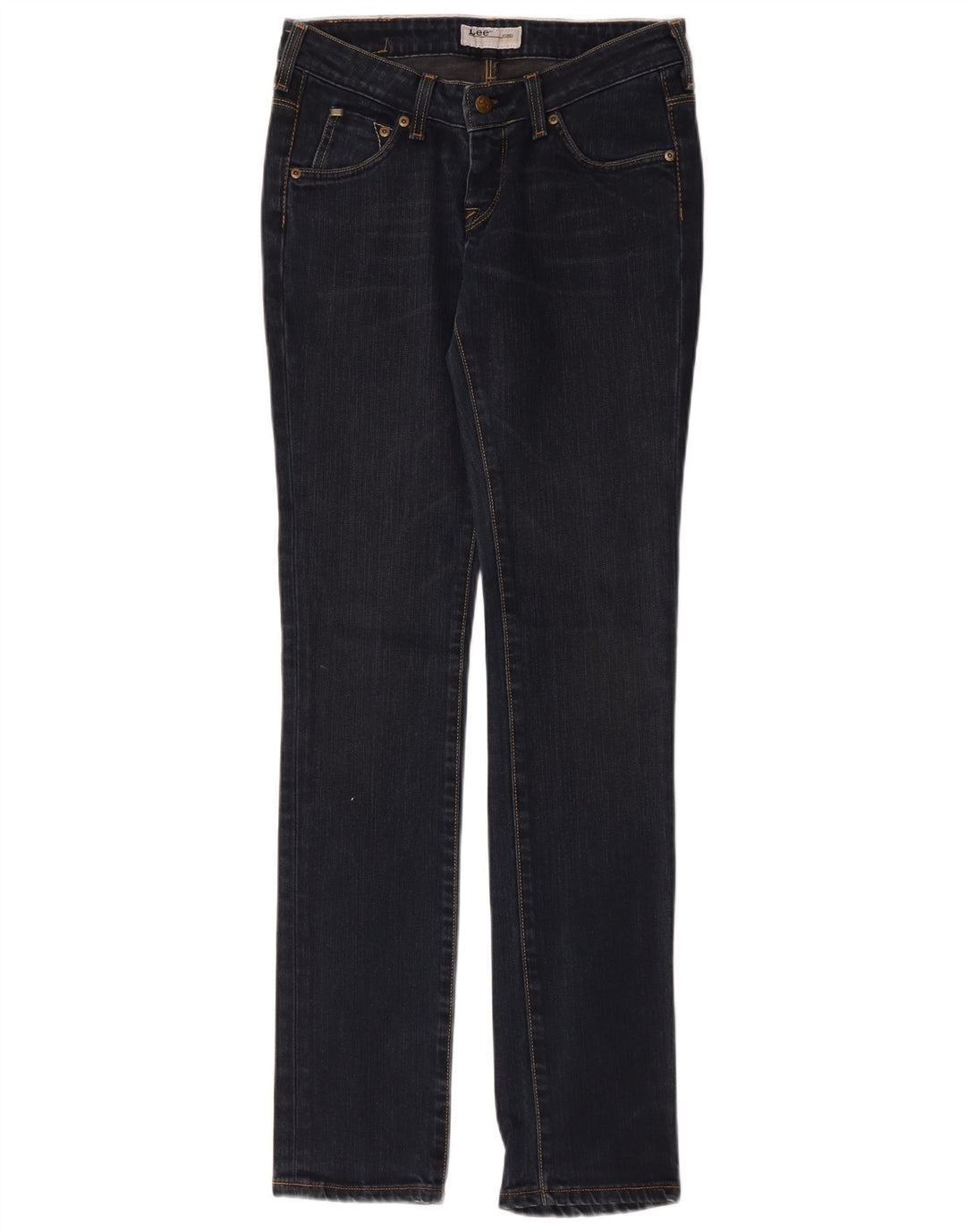 Lee Womens Norma Slim Jeans W27 L33 Navy Blue Cotton