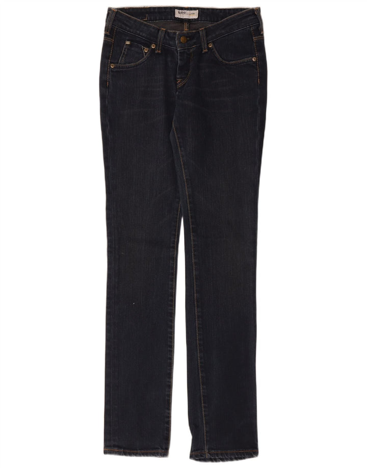 Lee Womens Norma Slim Jeans W27 L33 Navy Blue Cotton