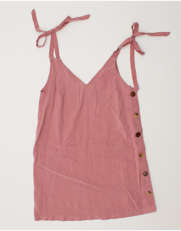 Topshop Womens Slip Dress UK 8 Small Pink Viscose