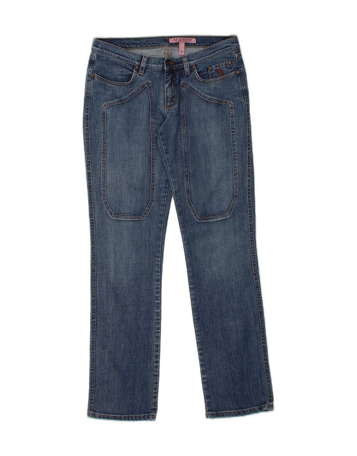 JECKERSON Womens Straight Jeans W32 L33 Blue Cotton Vintage Jeckerson and Second-Hand Jeckerson from Messina Hembry 
