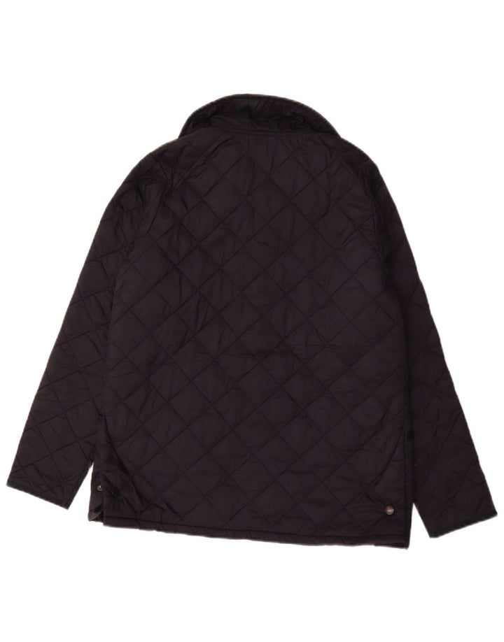 Barbour Boys Quilted Jacket 12-13 Years XL Navy Blue
