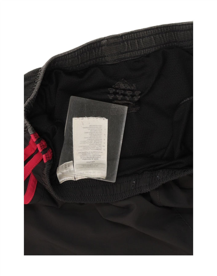 ADIDAS Womens Sport Shorts UK 16 Large  Black Polyester Vintage Adidas and Second-Hand Adidas from Messina Hembry 