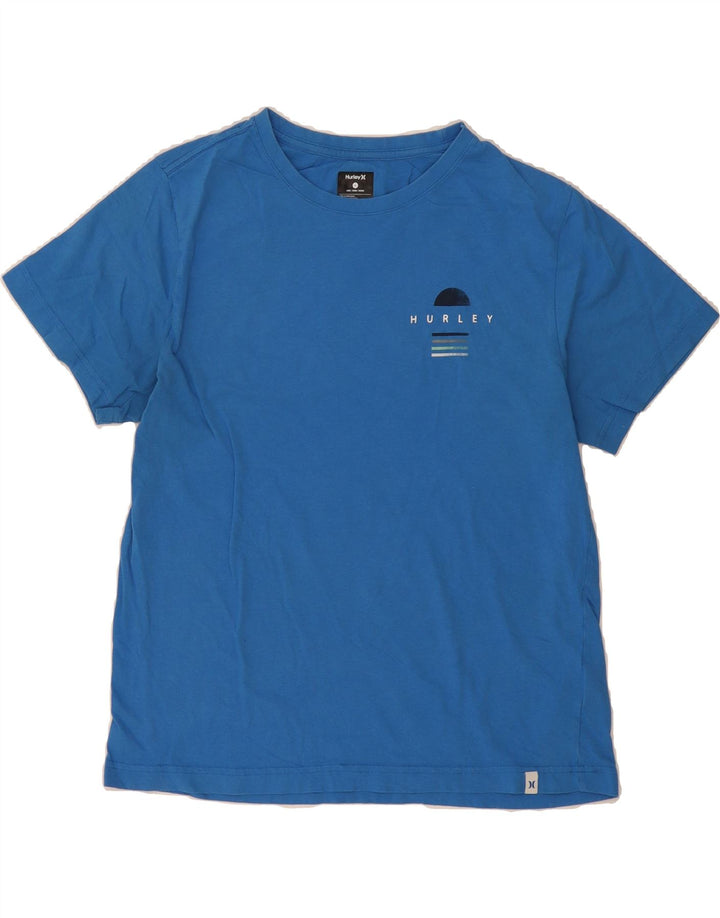 HURLEY Mens T-Shirt Top Large Blue Cotton Vintage Hurley and Second-Hand Hurley from Messina Hembry 
