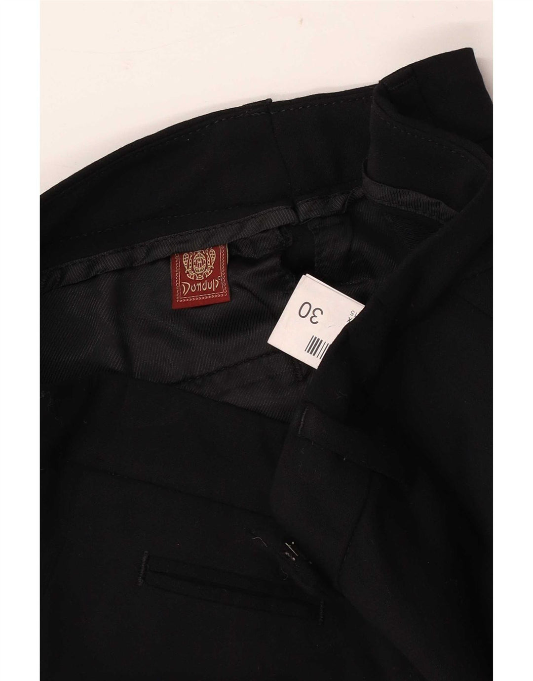 Dondup Womens Crop Suit Trousers W30 L24 Black Viscose