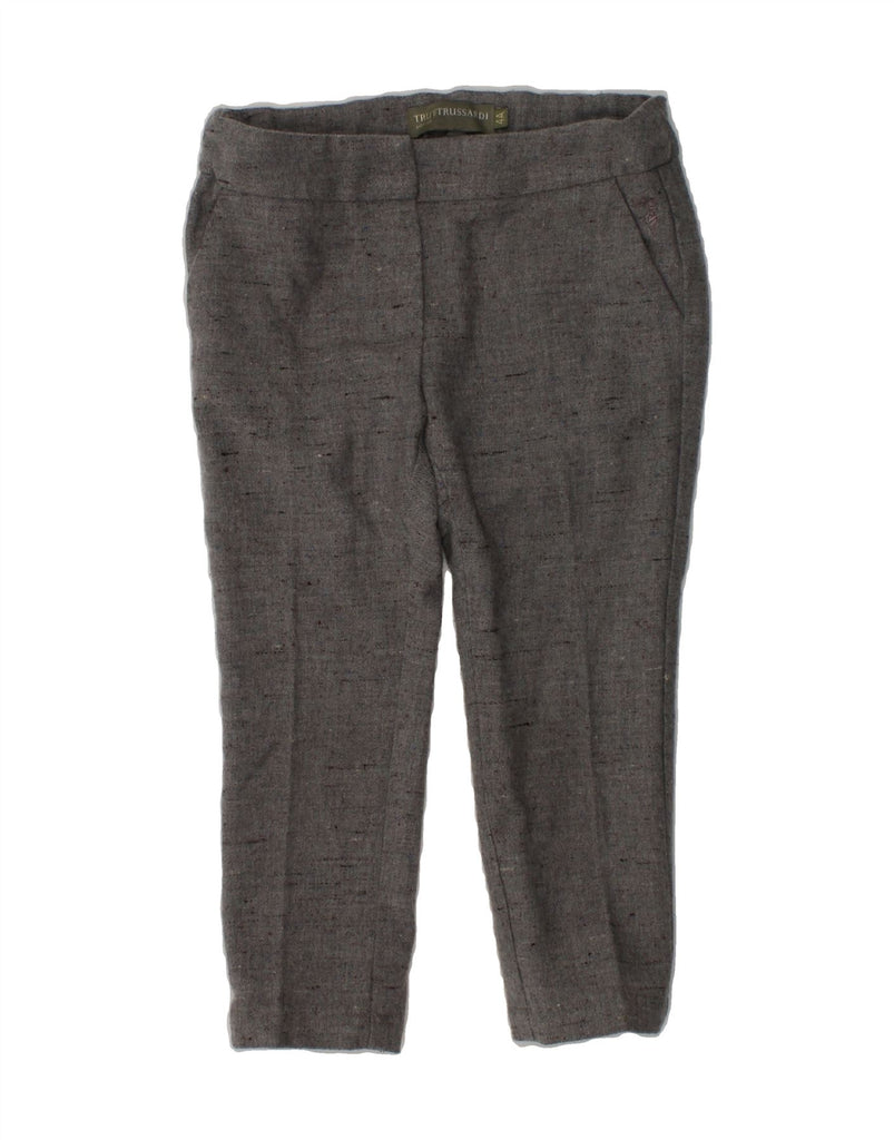 TRUSSARDI JUNIOR Girls Slim Chino Trousers 3-4 Years W20 L13  Grey | Vintage Trussardi Junior | Thrift | Second-Hand Trussardi Junior | Used Clothing | Messina Hembry 