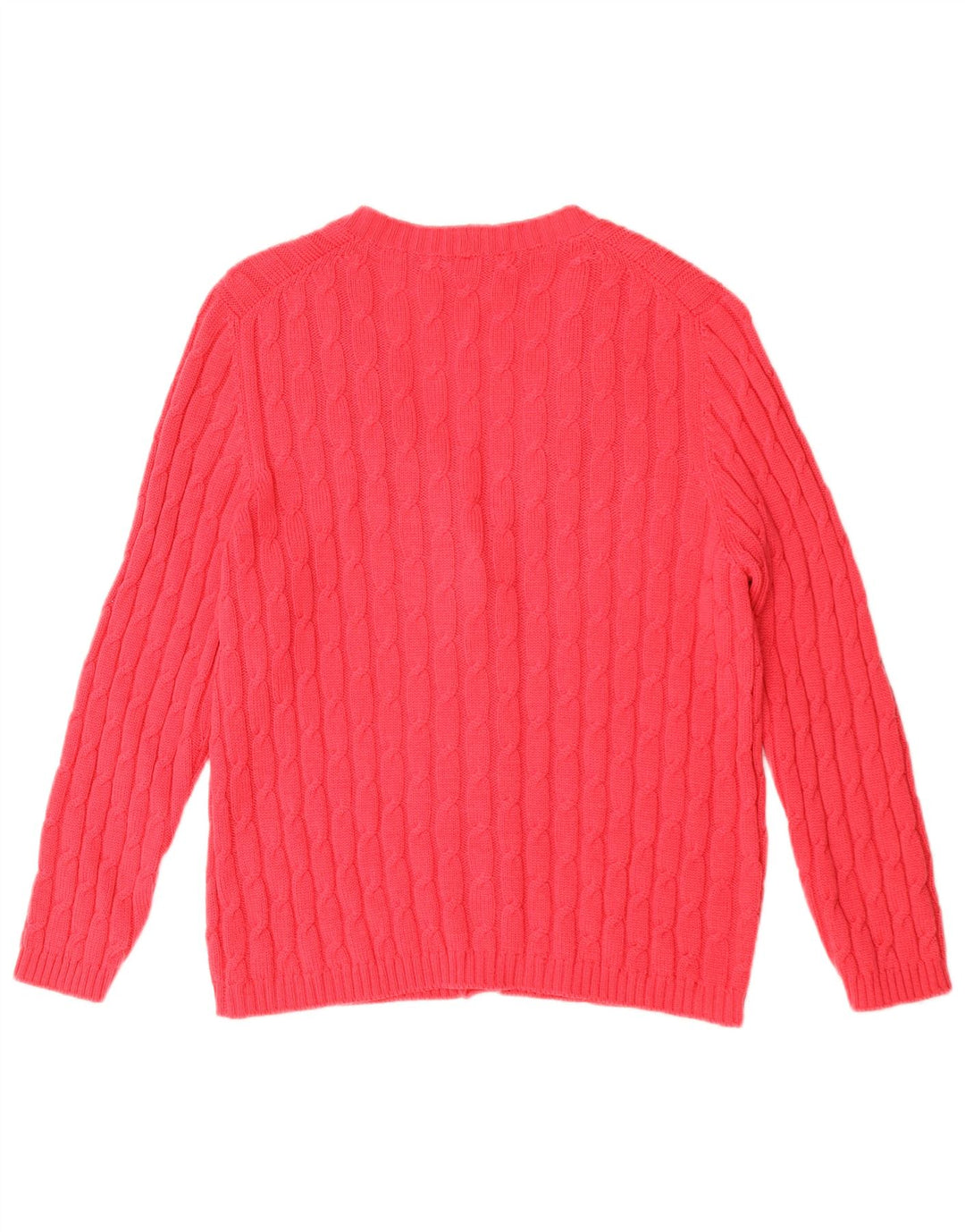 Vintage Womens Oversized Cardigan Sweater UK 18 XL Red
