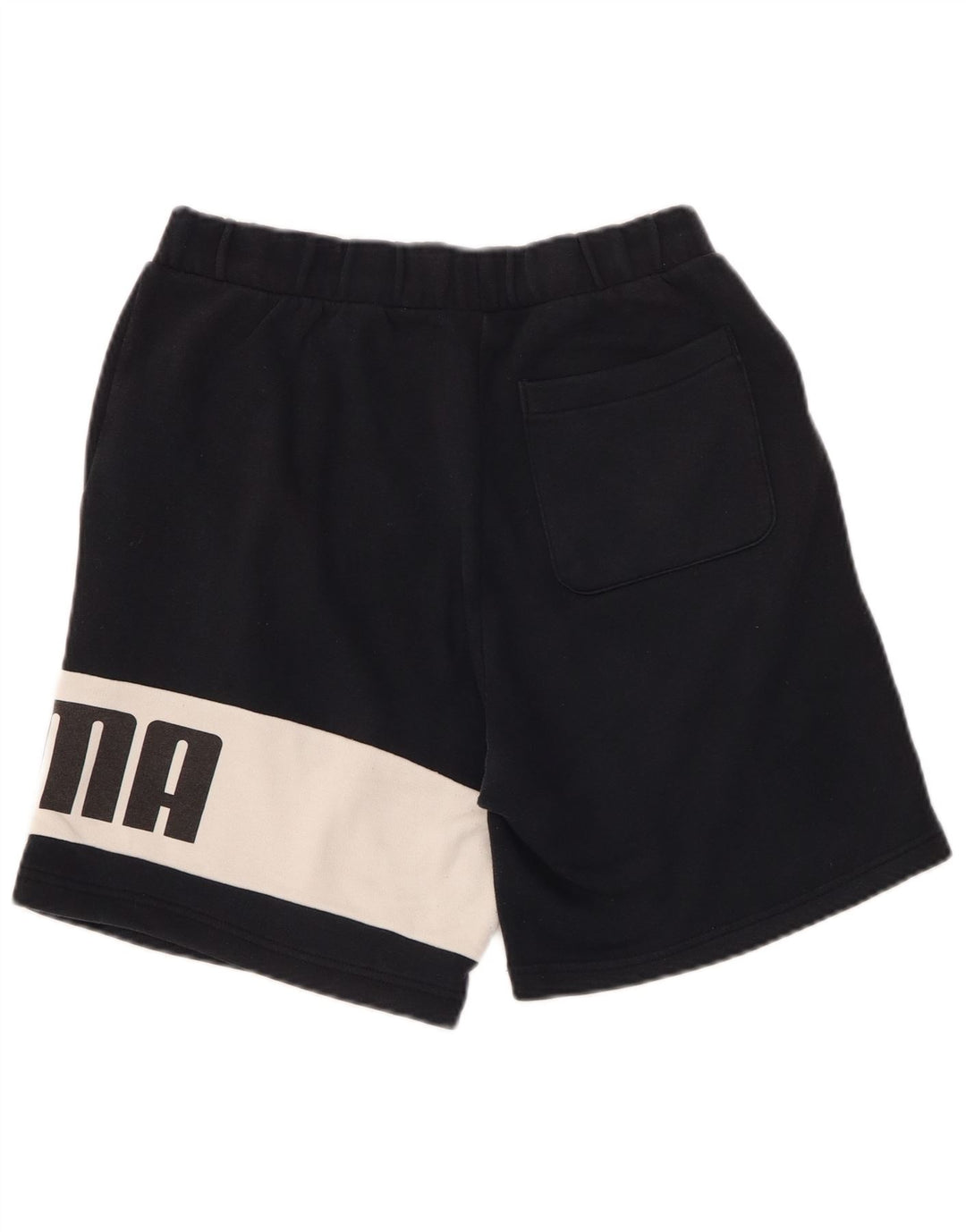 PUMA Mens Graphic Sport Shorts Small  Black Colourblock