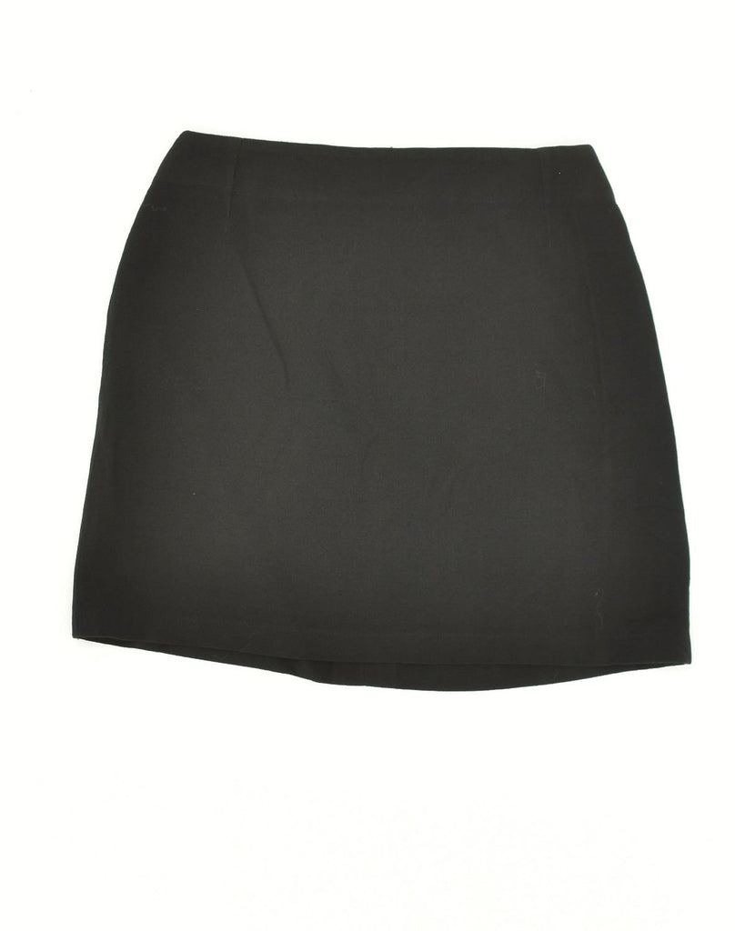 VINTAGE Womens Mini Skirt W24 XS Black Polyester | Vintage Vintage | Thrift | Second-Hand Vintage | Used Clothing | Messina Hembry 