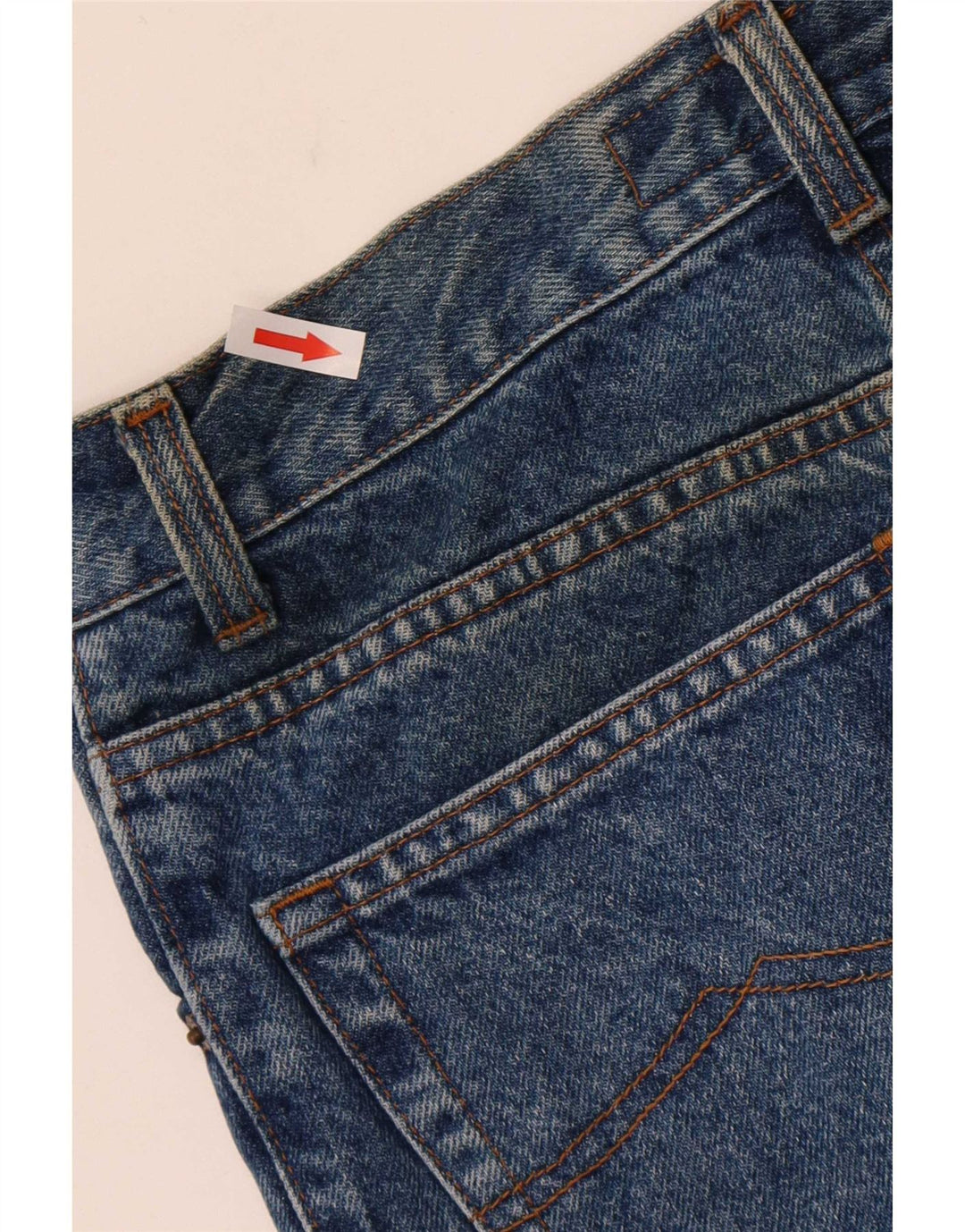 Casucci Womens High Waist Jeans W31 L32 Blue Cotton