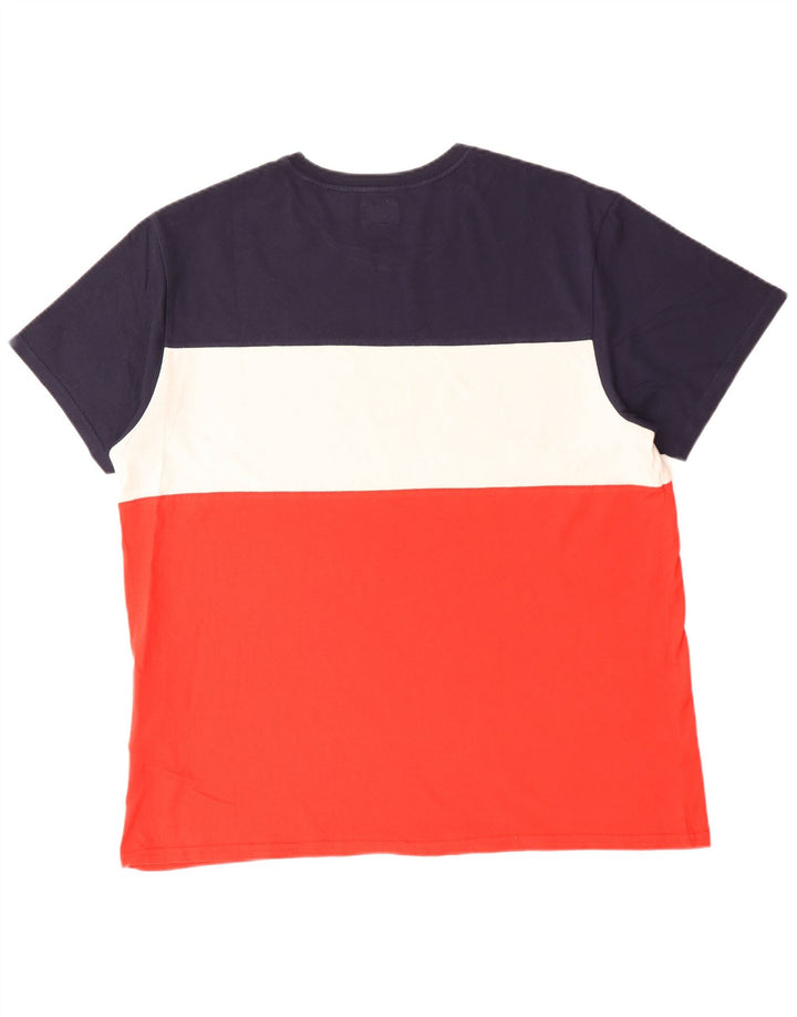 LEVI'S Mens Graphic T-Shirt Top XL Multicoloured Colourblock Cotton