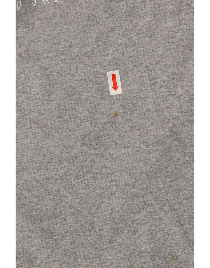 ADIDAS Mens Graphic T-Shirt Top Small Grey Cotton