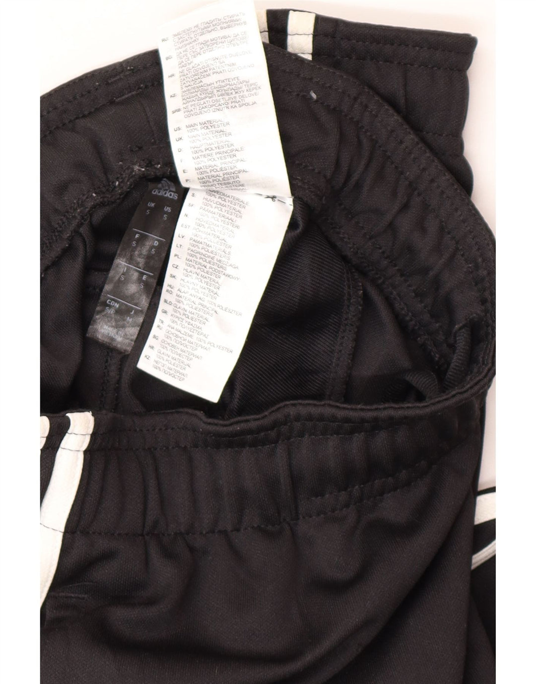 ADIDAS Mens Tracksuit Trousers Small  Black Polyester