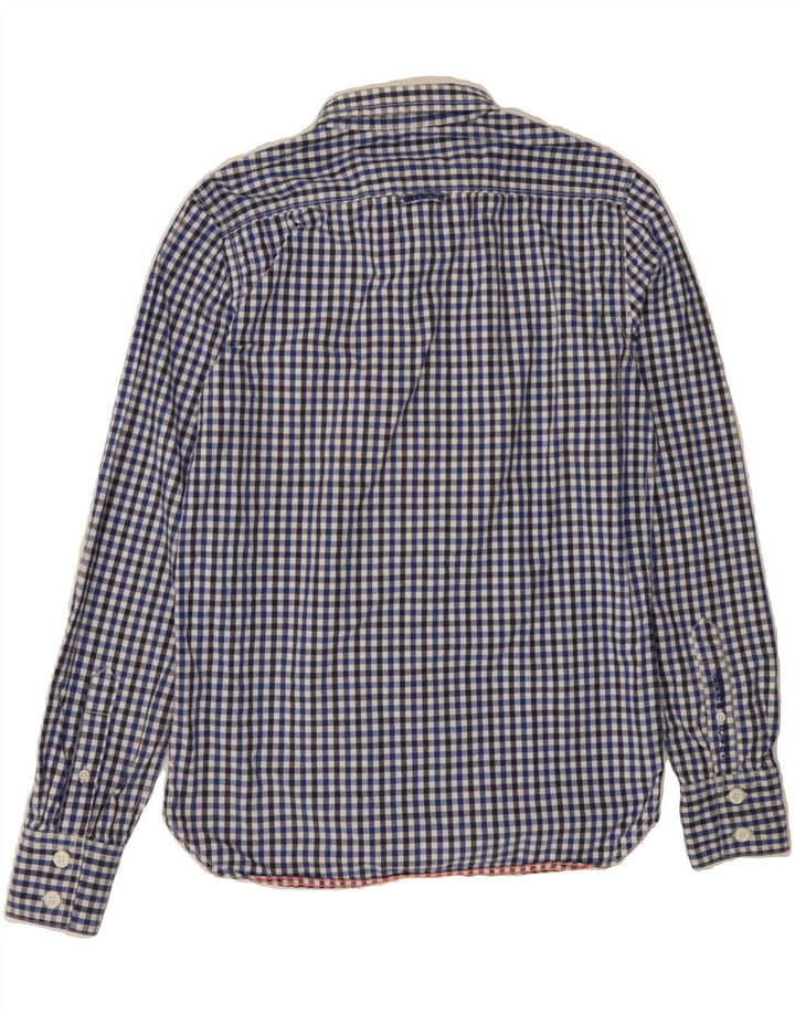 SUPERDRY Mens Shirt Medium Blue Check Cotton Vintage Superdry and Second-Hand Superdry from Messina Hembry 