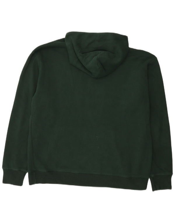 Abercrombie & Fitch Mens Relaxed Hoodie Jumper XL Green Cotton