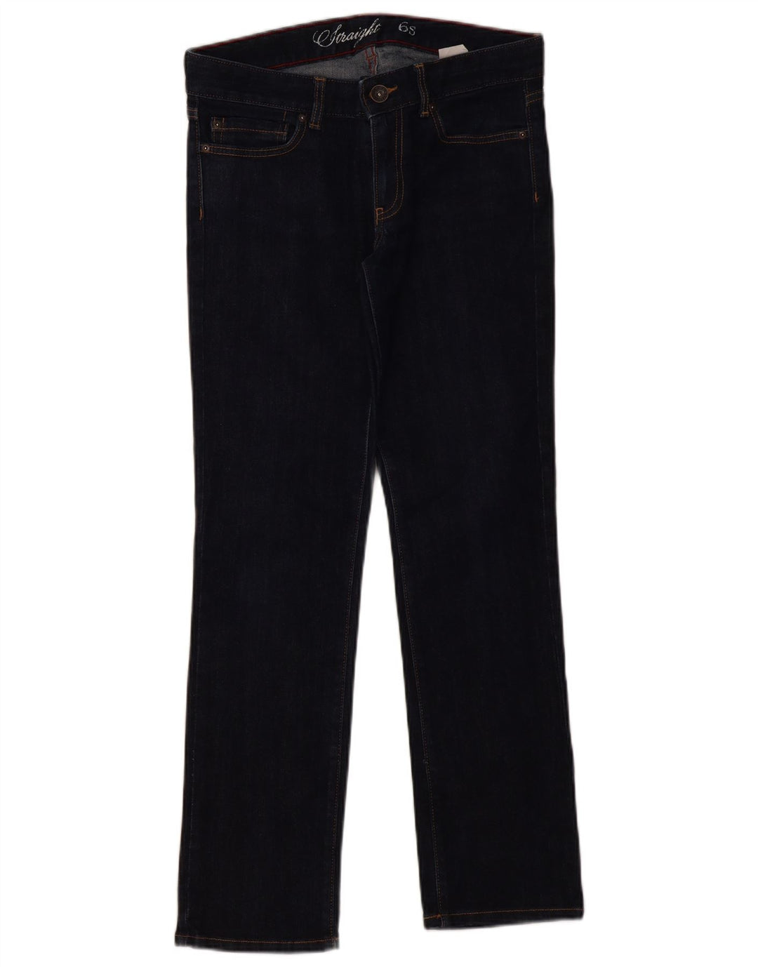 Tommy Hilfiger Womens Straight Jeans US 6 Medium W32 L30 Navy Blue