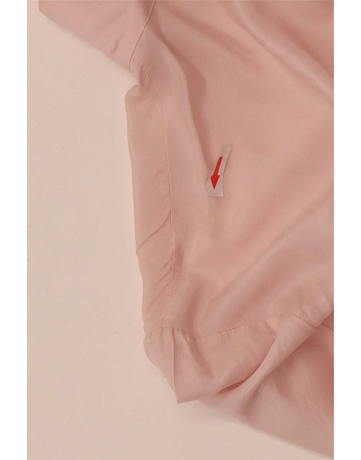 Vintage Womens Oversized Shirt Blouse IT 44 Medium Pink Silk