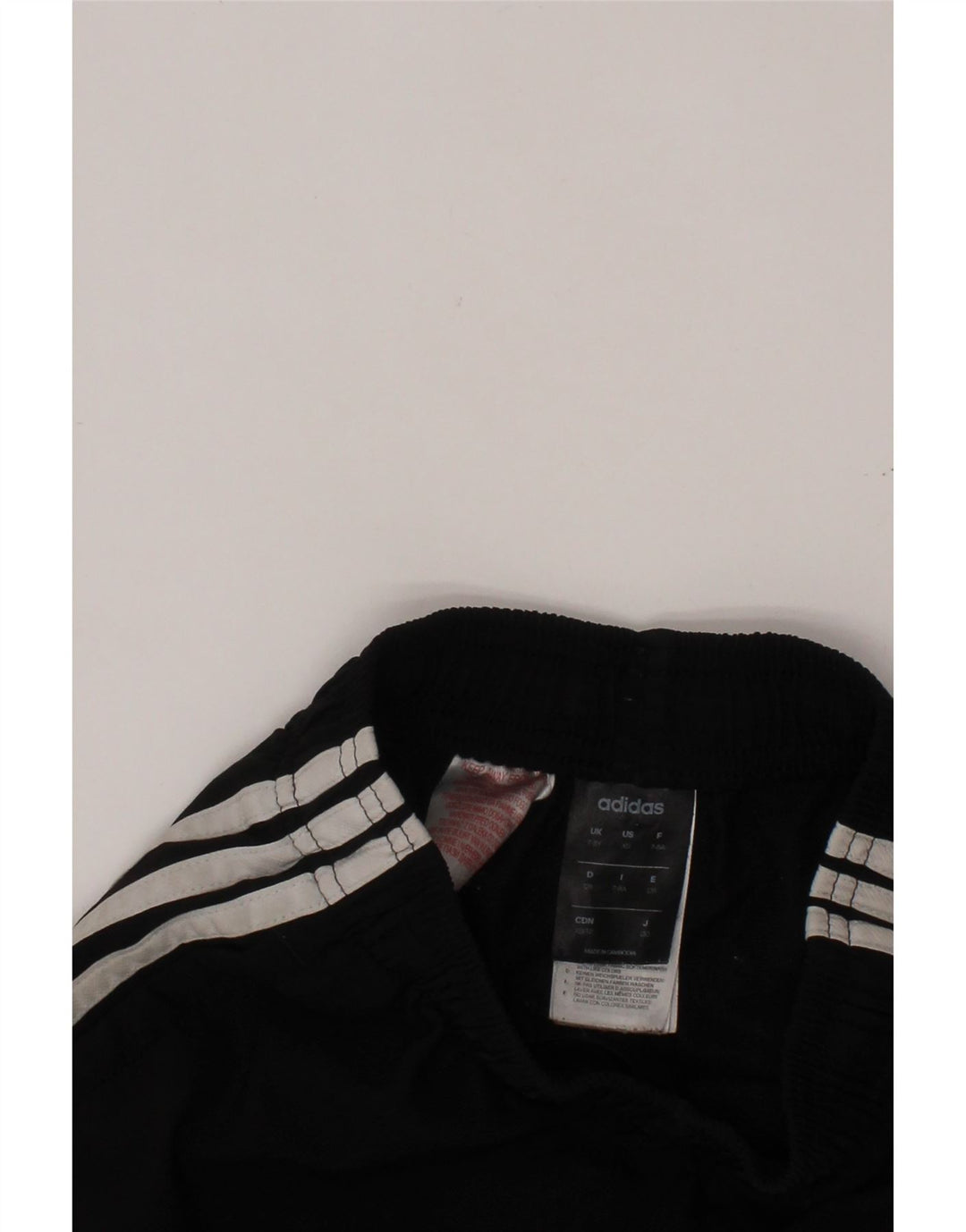 ADIDAS Boys Sport Shorts 7-8 Years  Black Polyester