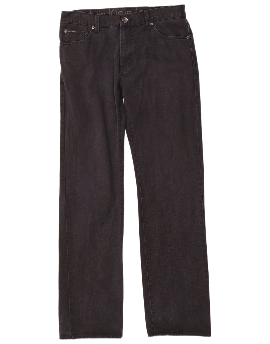 Calvin Klein Mens Straight Jeans W33 L34 Navy Blue Cotton