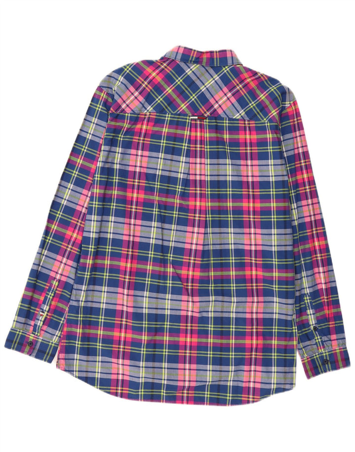 TOMMY HILFIGER Mens Regular Fit Shirt XL Navy Blue Check Cotton